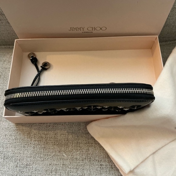 Jimmy Choo Filipa Star Studded Zip Around Wallet. - Picture 5 of 11